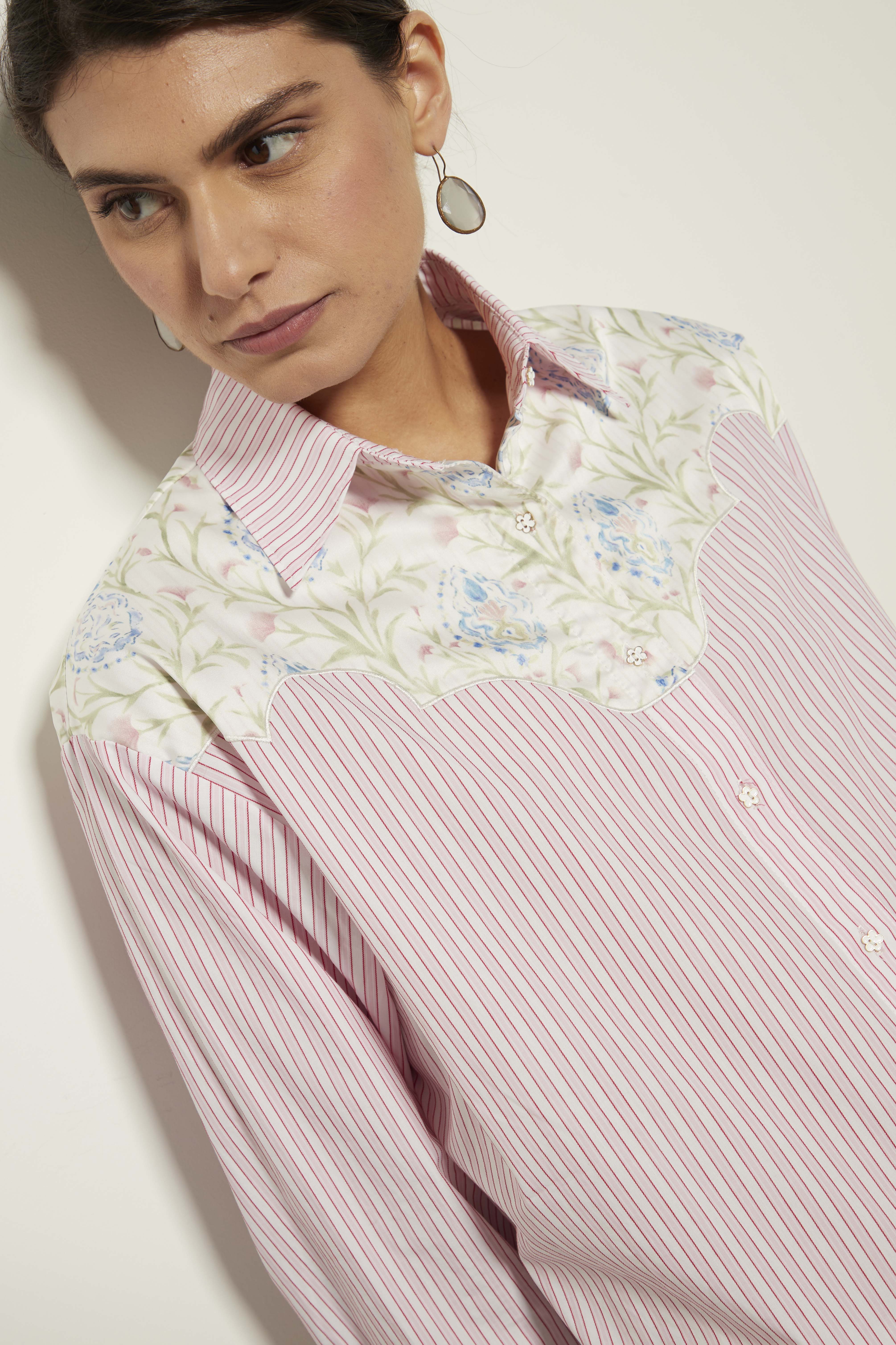 Pink Striped Shirt