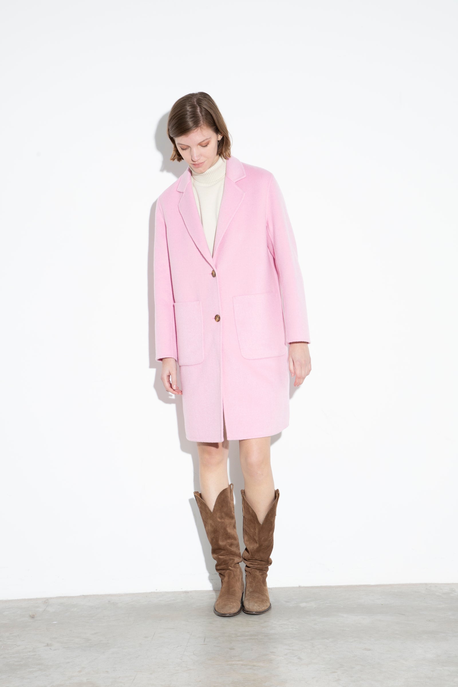 Wool Coat Pink