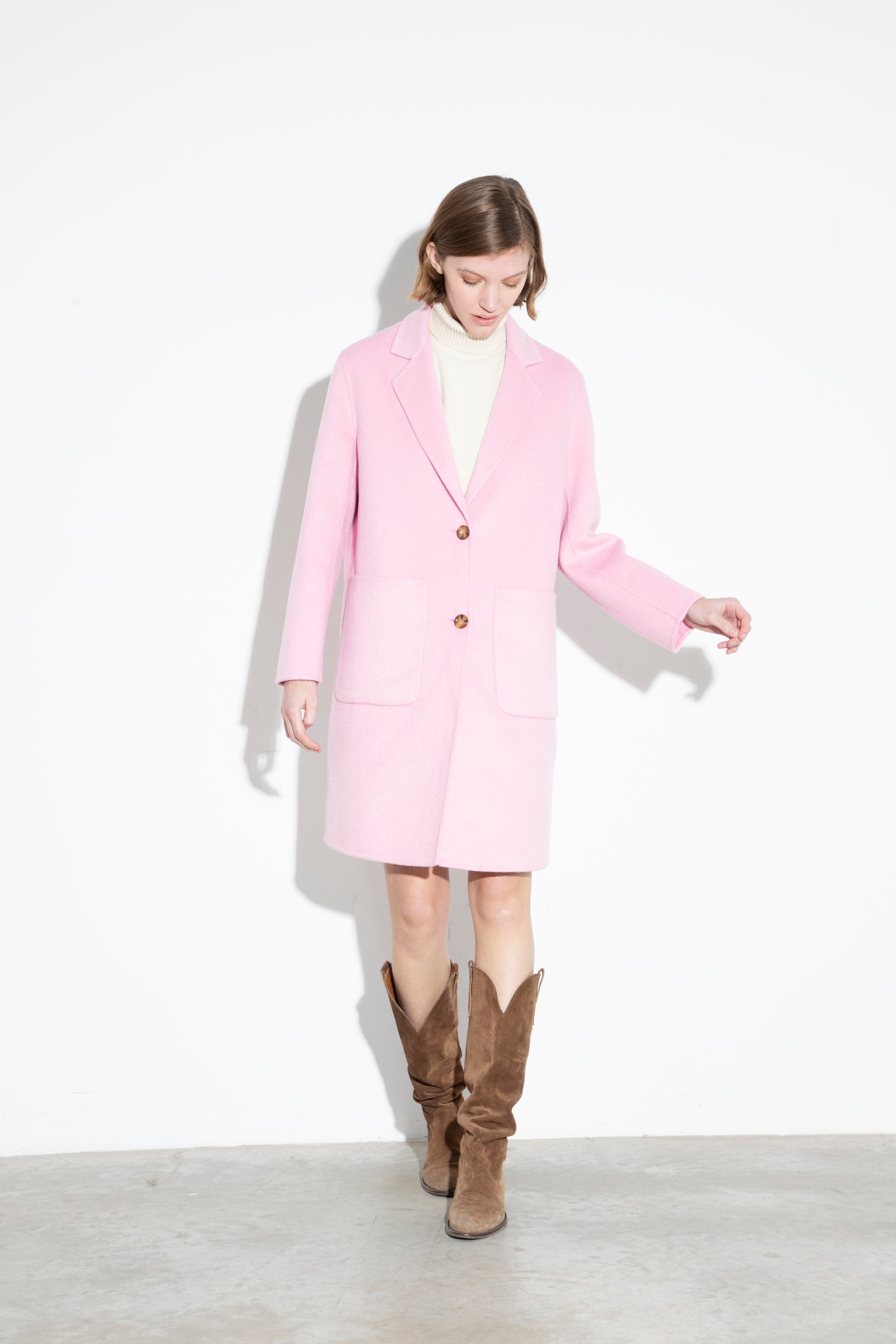 Wool Coat Pink