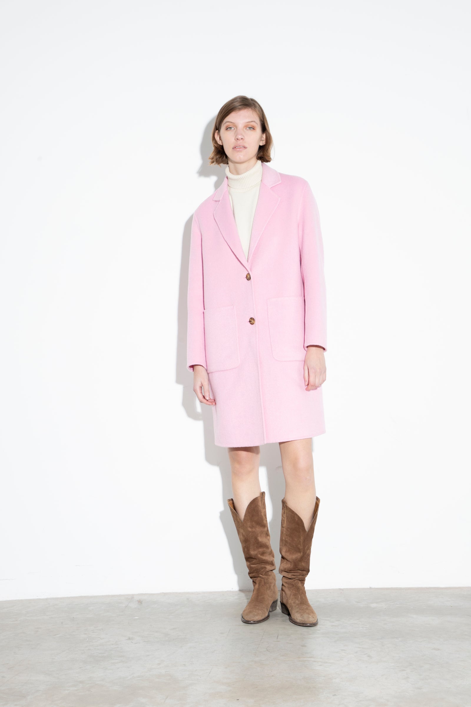 Wool Coat Pink