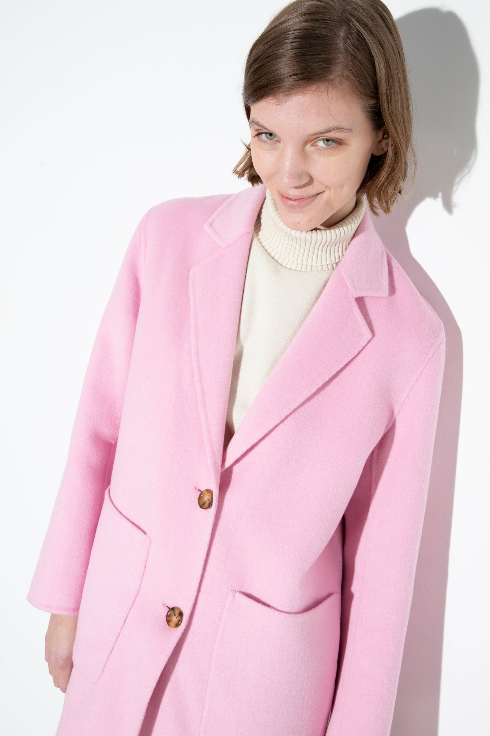 Wool Coat Pink