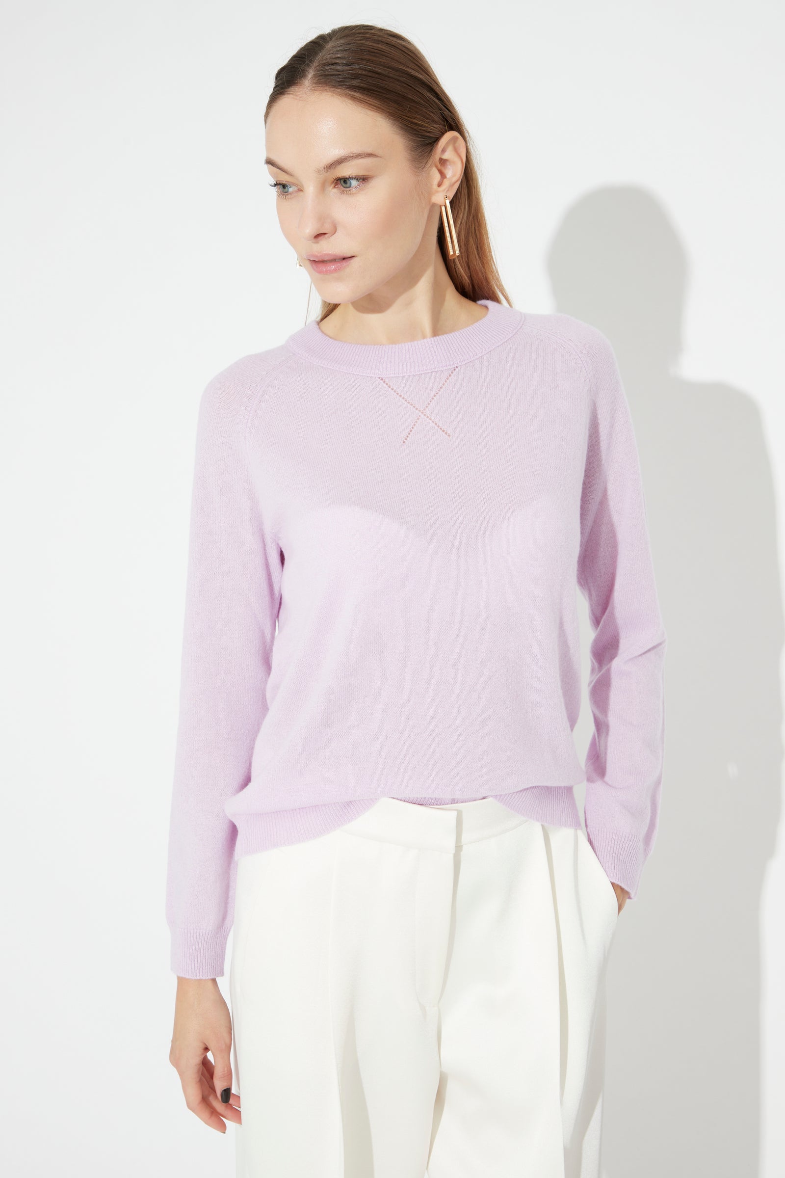 Woman Crewneck Cashmere Sweater Lialc