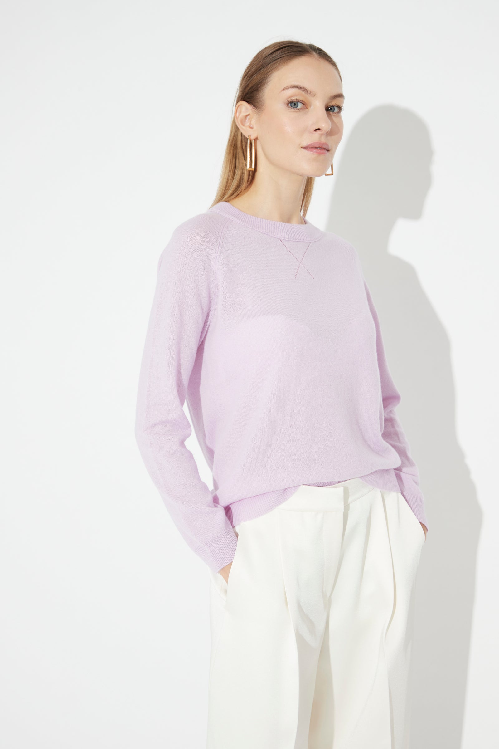 Woman Crewneck Cashmere Sweater Lialc