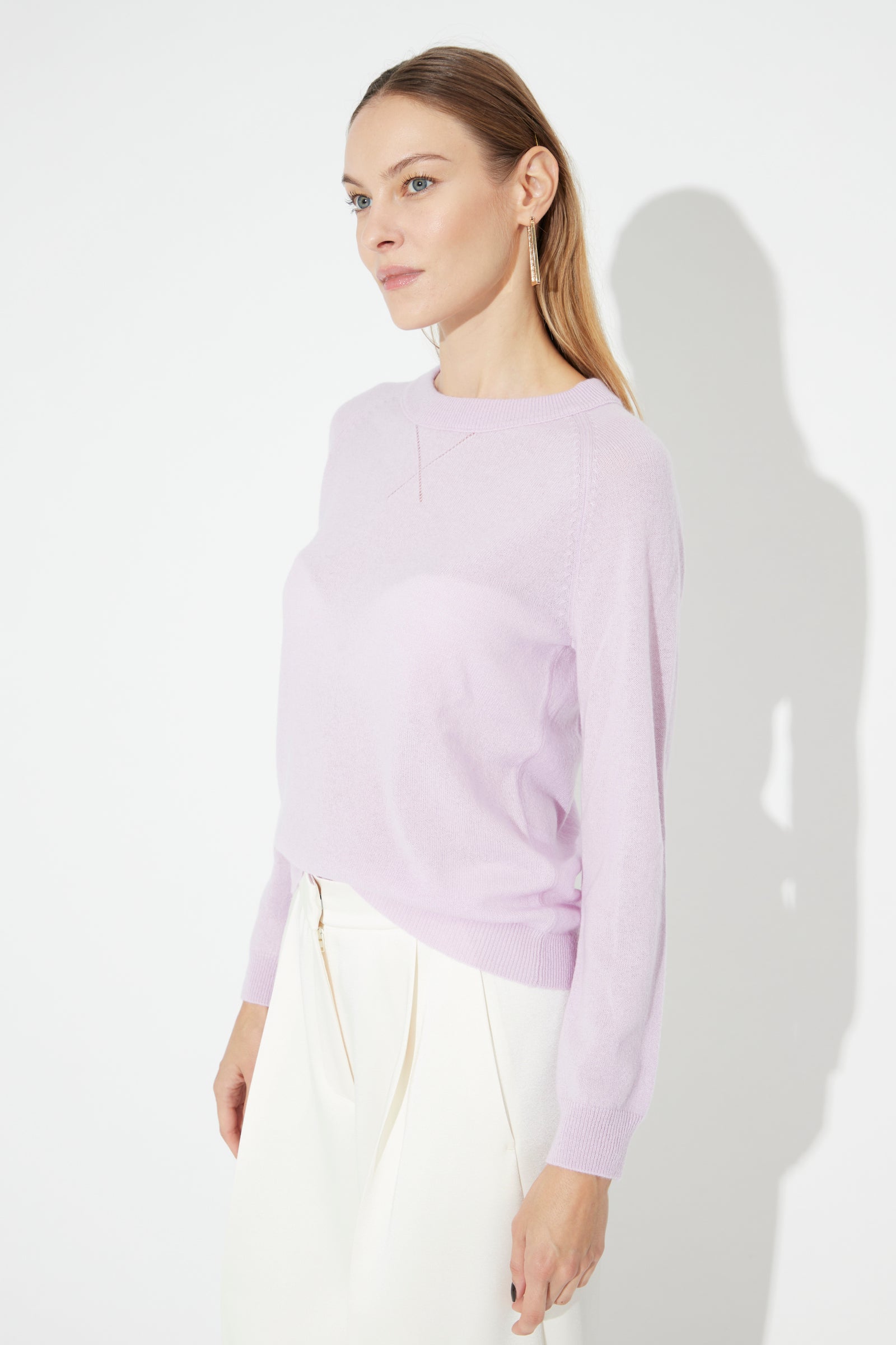 Woman Crewneck Cashmere Sweater Lialc