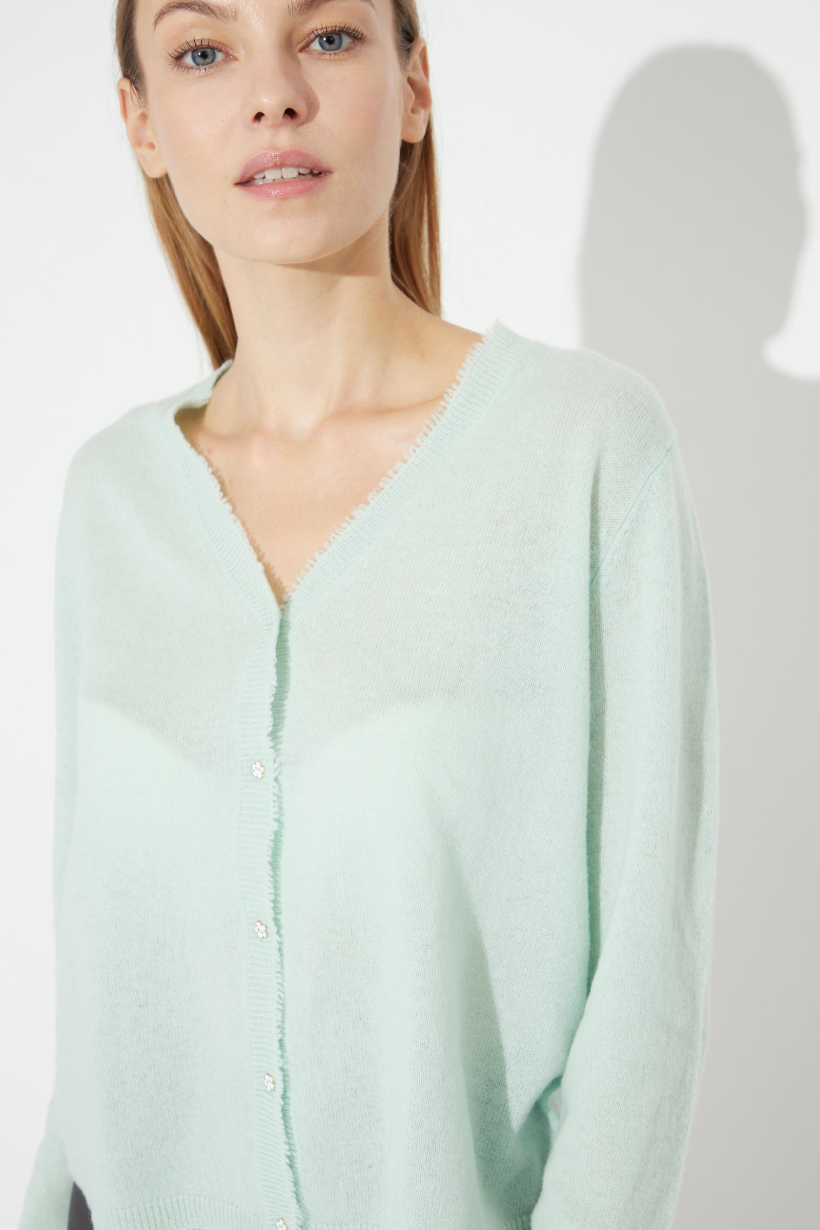 Woman Cashmere Cardigan Emerald