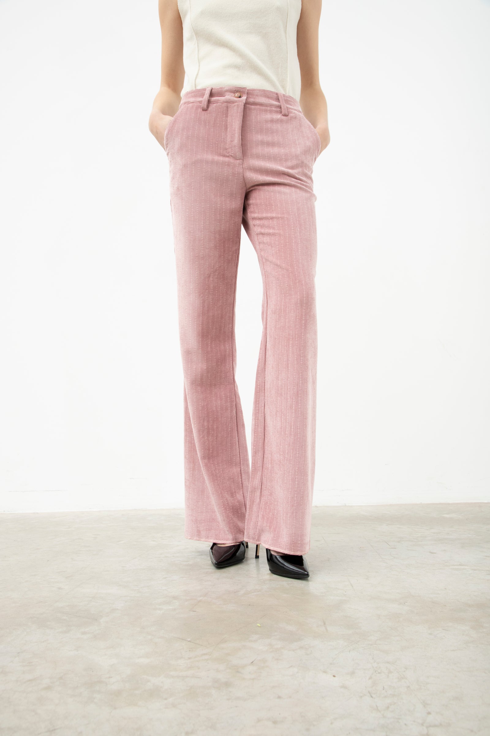 Tailleur With Single Breasted Blazer Pink