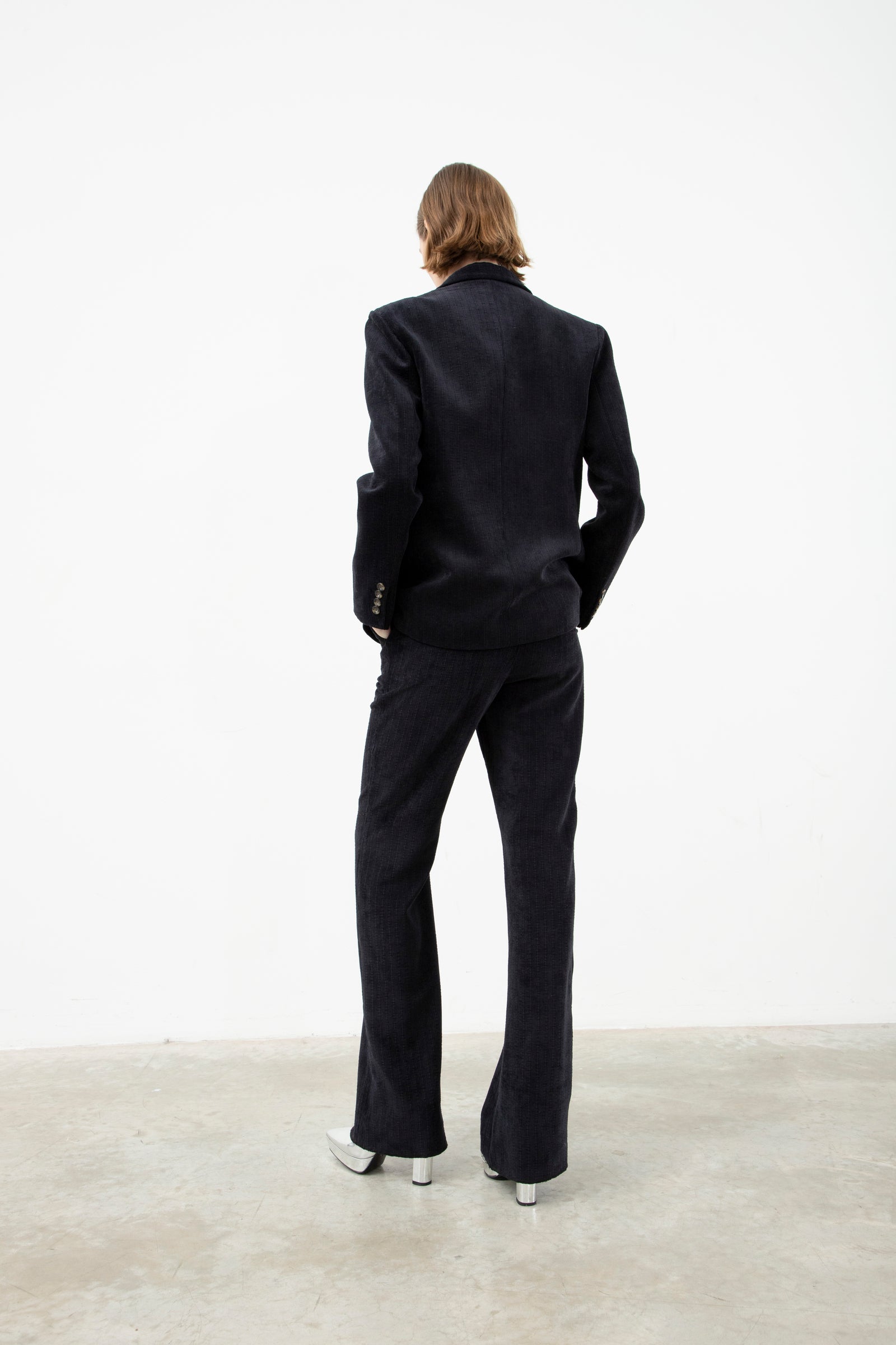 Tailleur With Single Breasted Blazer Black