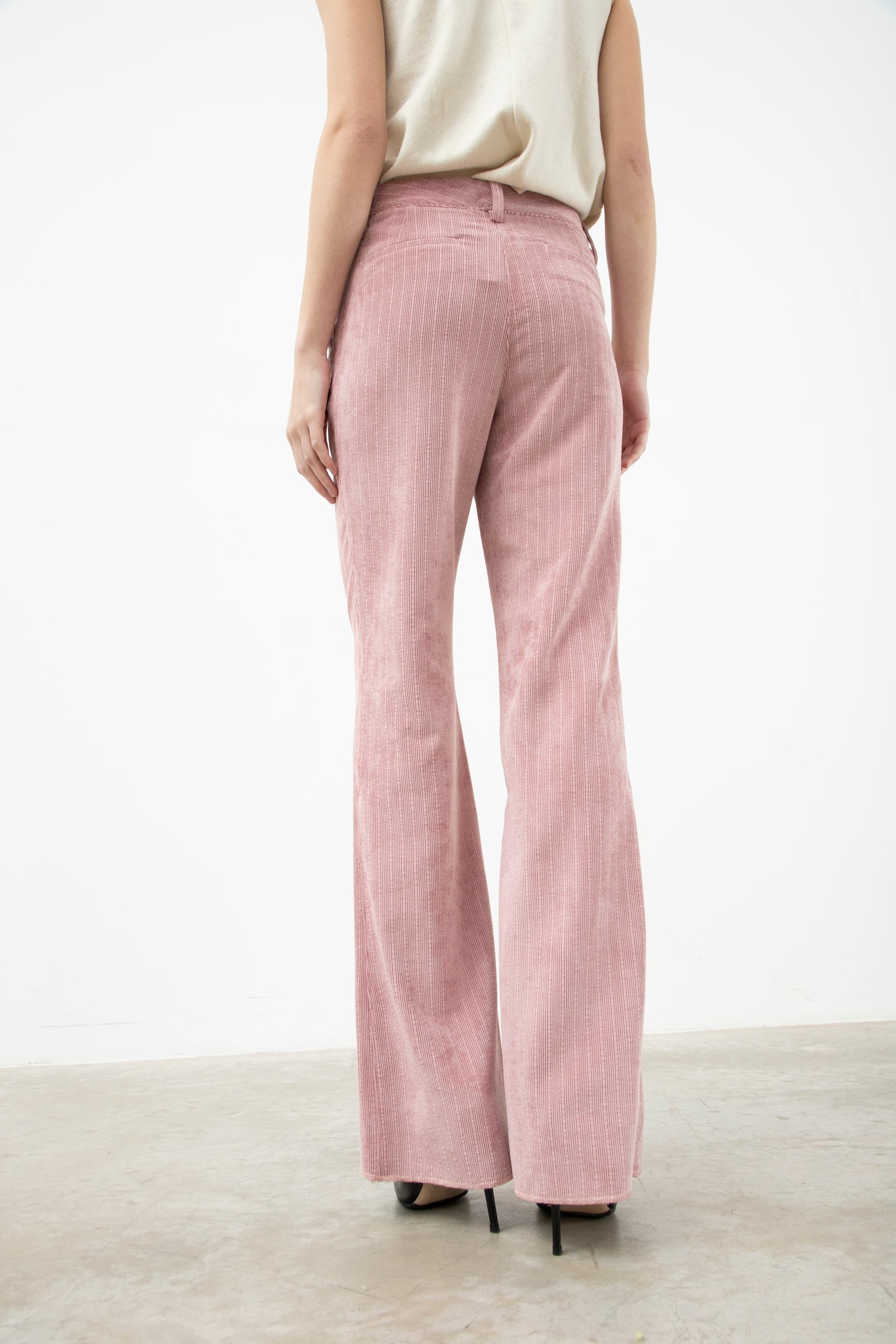 Long Pant In Velvet Pink